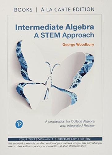 Book Intermediate Algebra: A STEM Approach, Books a la Carte Edition free