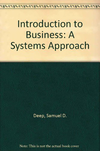 Book Introduction to business: A systems approach free