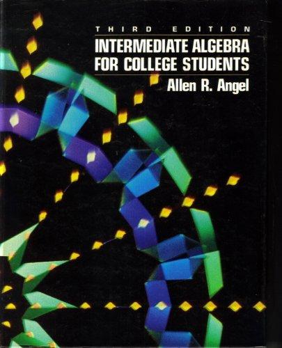 Book Intermediate Algebra for College Students free