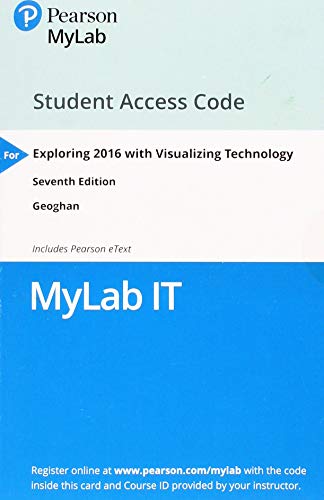 Book MyLab IT with Pearson eText for Exploring 2016 with Visualizing Technology (6 Months) free