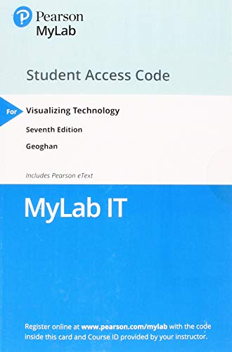 Book MyLab IT with Pearson eText for Visualizing Technology (12 Months) free