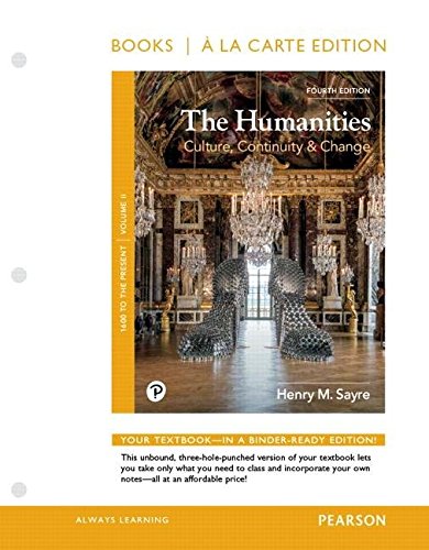 Book The Humanities: Culture, Continuity, and Change, Volume 2 -- Loose-Leaf Edition (4th Edition) free