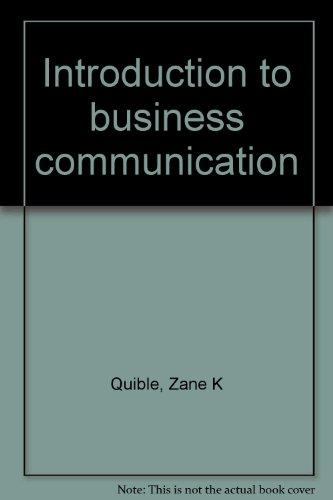 Book Introduction to business communication free