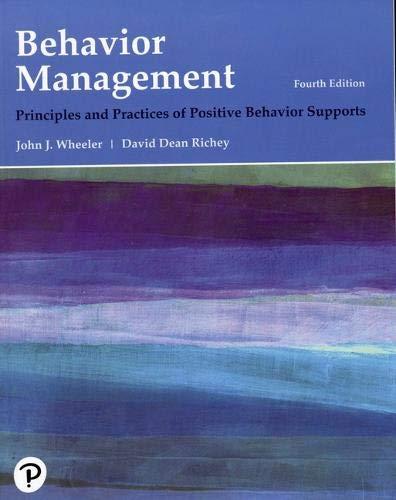 Book Behavior Management: Principles and Practices of Positive Behavior Supports (What's New in Special Education) free