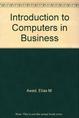 Book Introduction To Computers In Business free