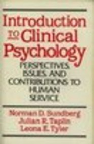 Book Introduction to Clinical Psychology: Perspectives, Issues, and Contributions to Human Service free