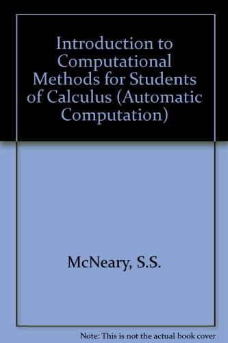 Book Introduction to computational methods for students of calculus free