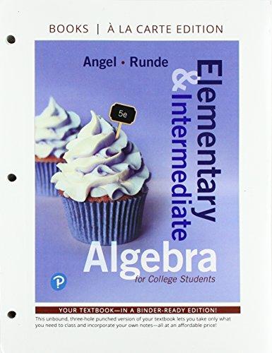 Book Elementary & Intermediate Algebra for College Students, Books a la Carte Edition free