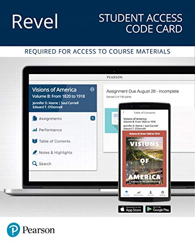 Book Revel for Visions of America: A History of the United States, Volume B -- Access Card free