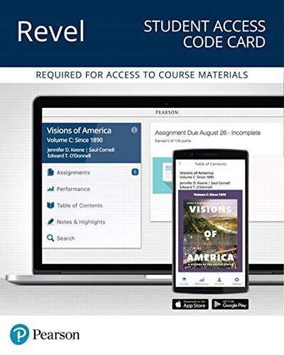 Book Revel for Visions of America: A History of the United States, Volume C -- Access Card free