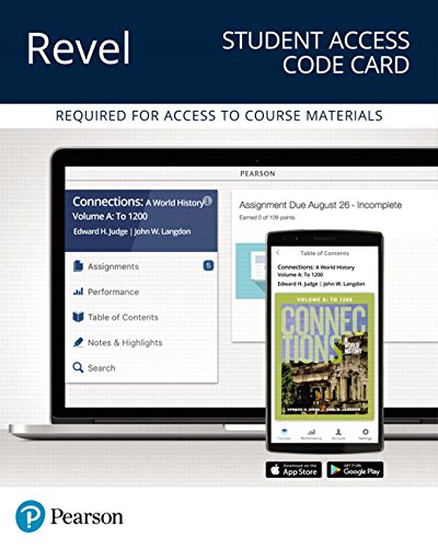 Book Revel for Connections: A World History, Volume A -- Access Card free