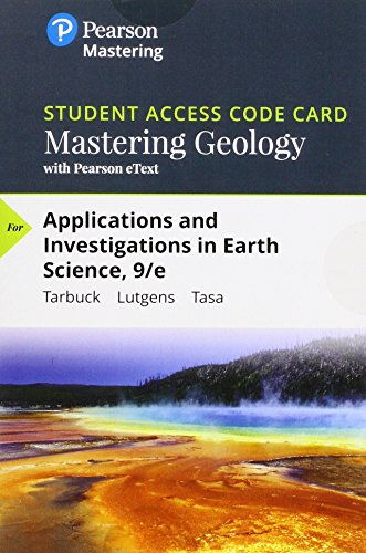 Book Mastering Geology with Pearson eText -- Standalone Access Card -- for Applications and Investigations in Earth Science (9th Edition) free