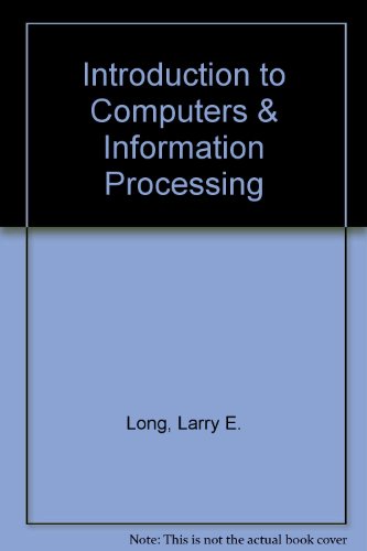 Book Introduction To Computers & Information Processing free