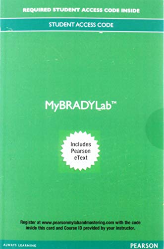 Book MyBRADYLab with Pearson etext -- Access Card -- for Paramedic Care: Principles & Practice, Vols. 1-5 and Basic Arrhythmias free