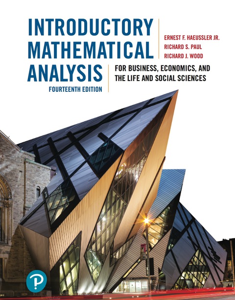 Book Introductory Mathematical Analysis for Business, Economics, and the Life and Social Sciences, Fourteenth Edition, (Subscription) free