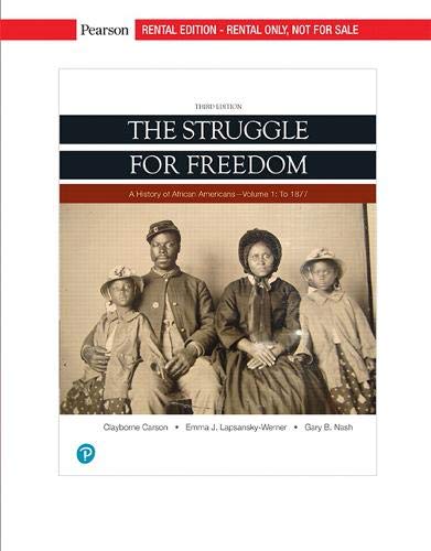 Book The Struggle for Freedom, Volume 1: To 1877 free