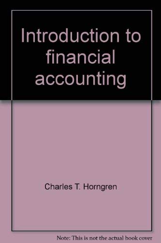 Book Introduction to financial accounting (Prentice-Hall series in accounting) free