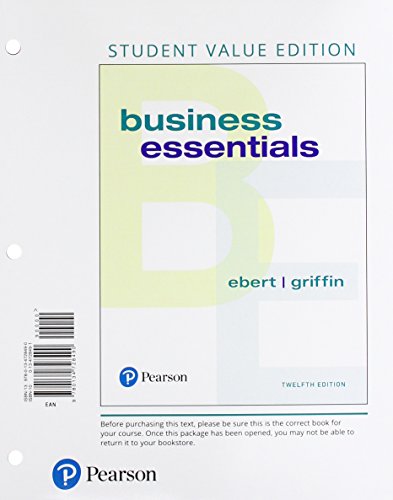 Book Business Essentials, Student Value Edition Plus MyLab Intro to Business with Pearson eText -- Access Card Package (12th Edition) free