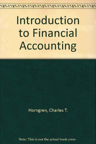 Book Introduction to financial accounting (Prentice-Hall series in accounting) free
