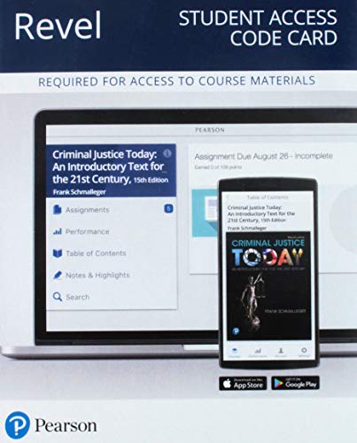 Book Revel for Criminal Justice Today: An Introductory Text for the 21st Century -- Access Card free