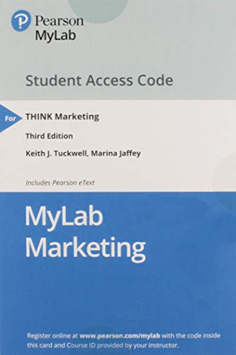 Book MyLab Marketing with Pearson eText -- Standalone Access Card -- for THINK Marketing free