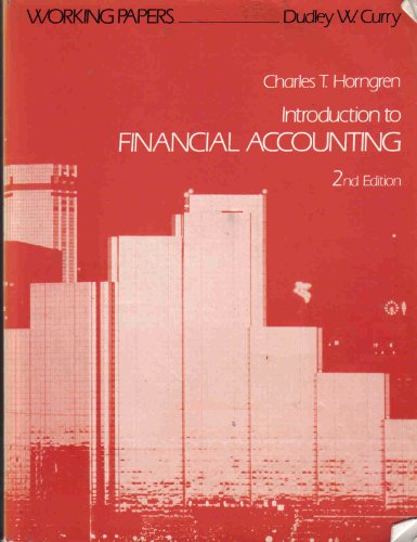 Book Student Guide [to] Introduction To Financial Accounting : 2nd Ed. [by] Charles T. Horngren free