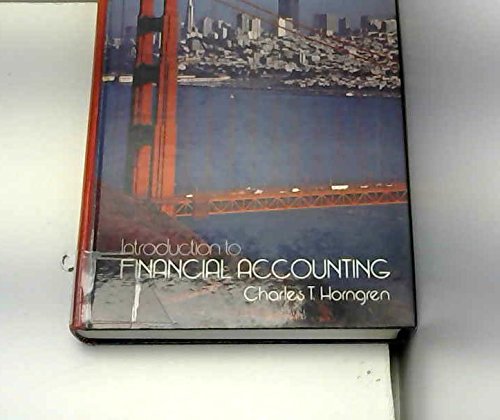 Book Introduction to financial accounting (Prentice-Hall series in accounting) free