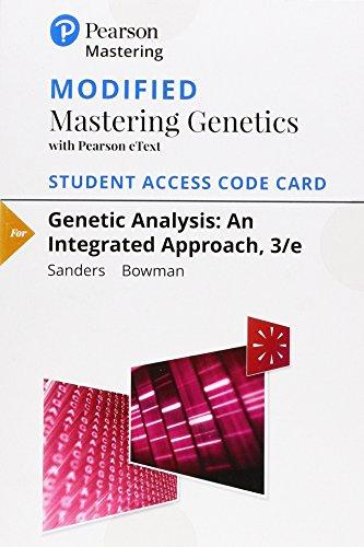 Book Modified Mastering Genetics with Pearson eText -- Standalone Access Card -- for Genetic Analysis: An Integrated Approach free