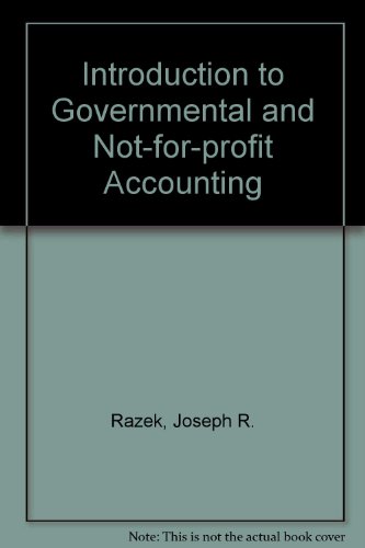 Book Introduction To Governmental And Not-for-profit Accounting free