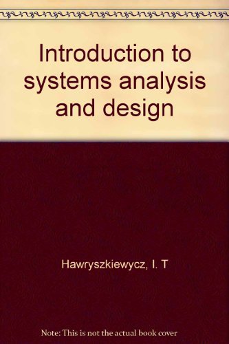 Book Introduction To Systems Analysis And Design free