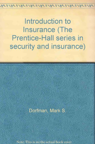 Book Introduction to Insurance free