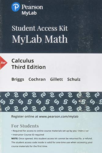Book MyLab Math with Pearson eText -- 24-Month Standalone Access Card -- for Calculus free