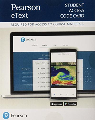 Book Pearson eText Environmental Science: Toward a Sustainable Future -- Access Card free