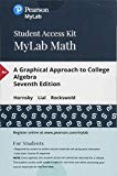 Book MyLab Math with Pearson eText -- 24-Month Standalone Access Card -- for A Graphical Approach to College Algebra free