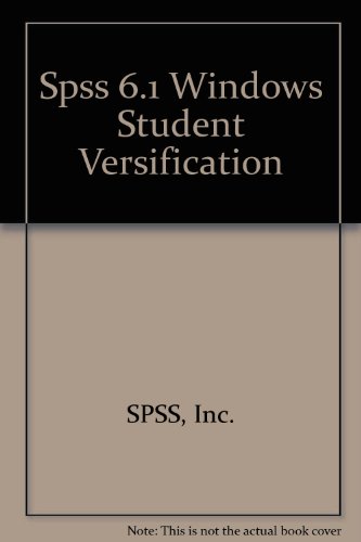 Book Spss 6.1 for Windows Student Version free