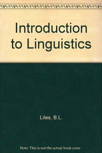 Book An Introduction To Linguistics free