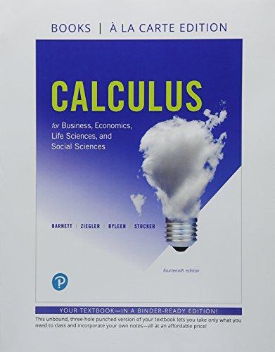 Book Calculus for Business, Economics, Life Sciences, and Social Sciences, Loose-Leaf, and MyLab Math with Pearson eText -- 24-Month Access Card Package free