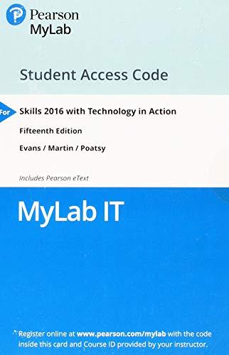 Book MyLab IT with Pearson eText -- Access Card -- for Skills 2016 with Technology in Action free