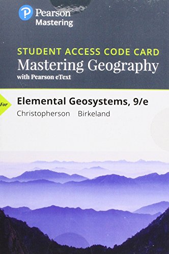 Book Mastering Geography with Pearson eText -- Standalone Access Card -- for Elemental Geosystems (9th Edition) free
