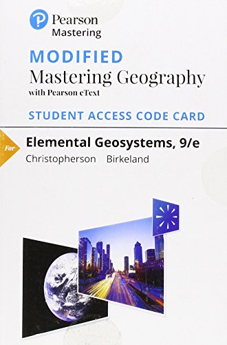 Book Modified Mastering Geography with Pearson eText -- Standalone Access Card -- for Elemental Geosystems free