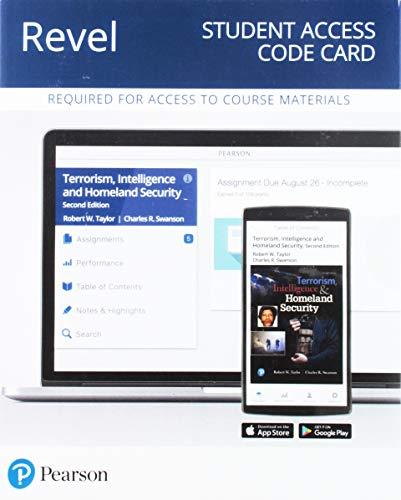 Book Revel Terrorism, Intelligence and Homeland Security -- Access Card free
