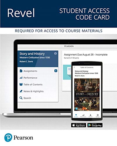 Book Revel for Story and History: Western Civilization Since 1550 -- Access Card free