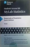 Book MyLab Statistics with Pearson eText -- 24 Month Standalone Access Card -- for Essentials of Statistics free