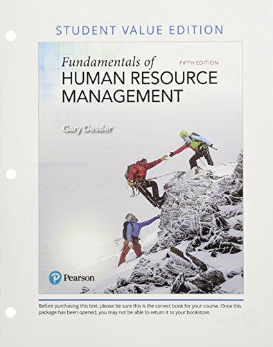 Book Fundamentals of Human Resource Management, Student Value Edition Plus MyLab Management with Pearson eText -- Access Card Package (5th Edition) free