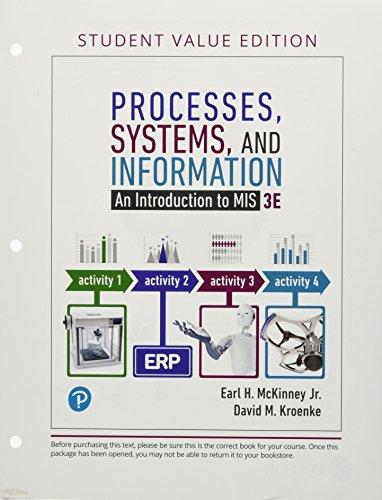 Book Processes, Systems, and Information: An Introduction to MIS, Student Value Edition Plus MyLab MIS - Access Card Package free