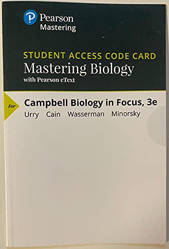 Book MasteringBiology with Pearson eText free
