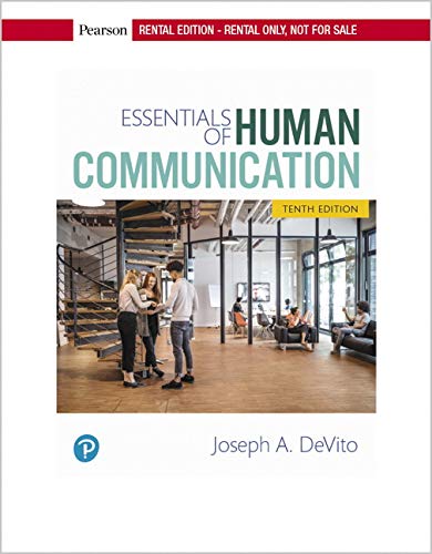 Book Essentials of Human Communication [RENTAL EDITION] free
