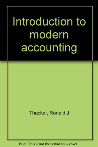 Book Introduction to modern accounting free