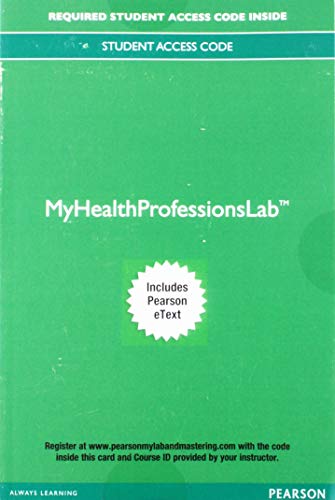 Book MyLab Health Professions with Pearson eText -- Access Card -- for Anatomy & Physiology for Health Professions free