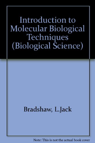 Book Introduction To Molecular Biological Techniques (biological Science) free